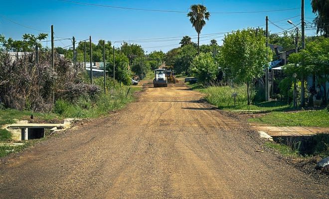 Andrés Lima anuncia mejoras en calle 25 de Mayo con trabajos de bituminización