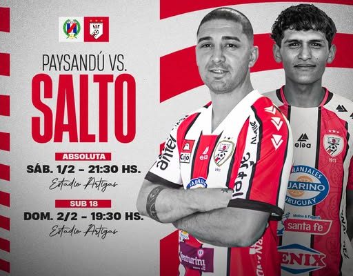 Copa Nacional de Selecciones: Se viene el clásico del litoral, Salto visita a Paysandú