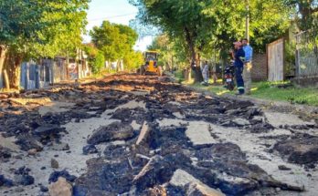 Intendente Lima anuncia inicio de plan de recuperación vial en calle Yatay