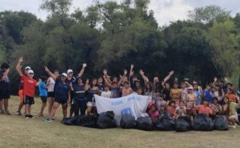 El primer Plogging del año reunió a niños y jóvenes comprometidos con el medio ambiente