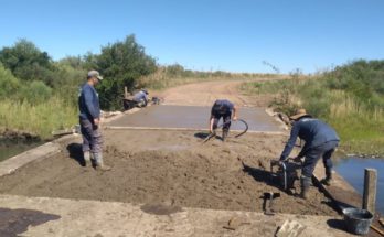 Reparación de paños de hormigón en tres pasos del camino de acceso a Paso del Parque del Daymán