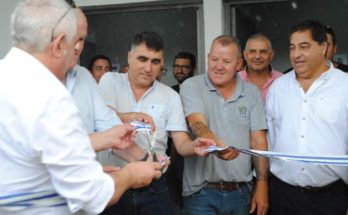 Inauguración de vestuarios y baños en la Tribuna Irazoqui del Estadio Ernesto Dickinson