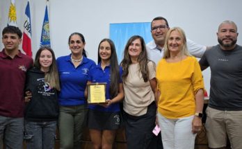 Intendencia de Salto reconoció a la campeona sudamericana de patinaje artístico Pía Raivas