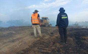 Sospechan intencionalidad en nuevo incendio en el Vertedero de Salto