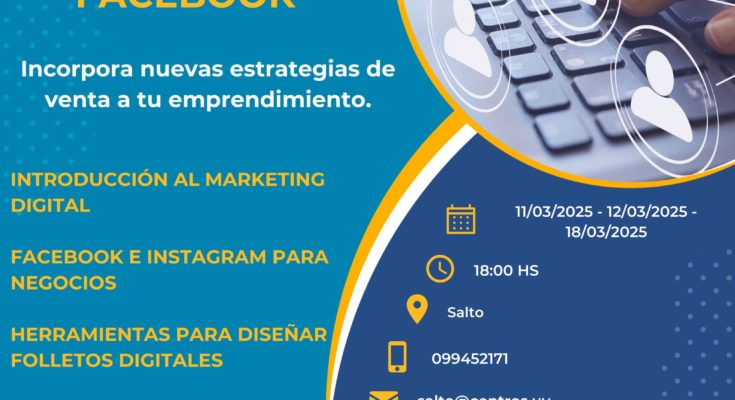 Lanzamiento Taller “Estrategia de Venta por Facebook e Instagram” en Salto