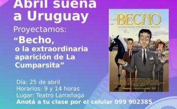Exhibición de la película uruguaya “Becho” este viernes 25 con entrada libre y gratuita