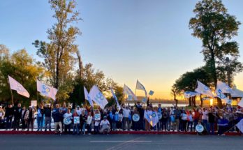 Tremenda muestra de militancia de la Lista 50 de Albisu en Costanera Norte
