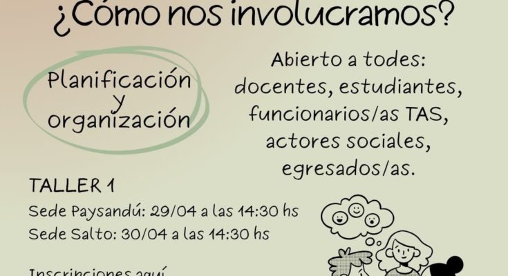 Talleres de extensión: Programa Integral del Litoral en sede Salto Udelar