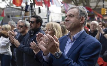 Presidente Yamandú Orsi asistió al acto por el Día Internacional de los Trabajadores