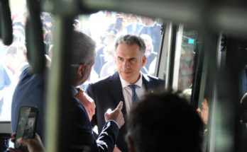 Presidente Orsi asistió a presentación de ómnibus eléctricos para Canelones