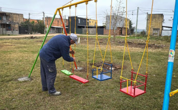 Intendencia instala un nuevo espacio público en barrio Caballero