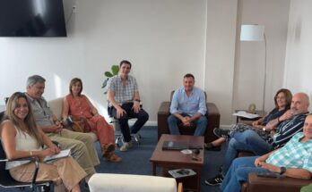 El Consejo Directivo del Centro Comercial se reunió con el Intendente y autoridades del Gobierno de Salto