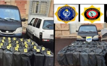 Incautan 300.000 cajillas de cigarrillos y un arma de fuego tras persecución policial