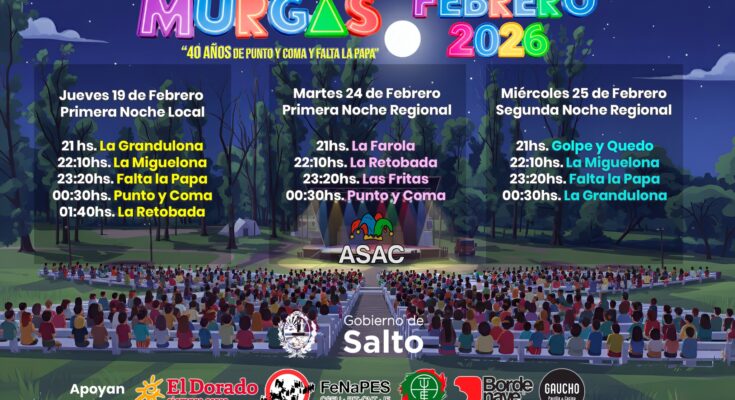 Se viene el Concurso de Murgas “40 años de Punto y Coma y Falta la Papa”
