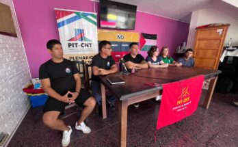 Trabajadoras y trabajadores de Salto movilizados ente la grave situación laboral que atraviesa el departamento