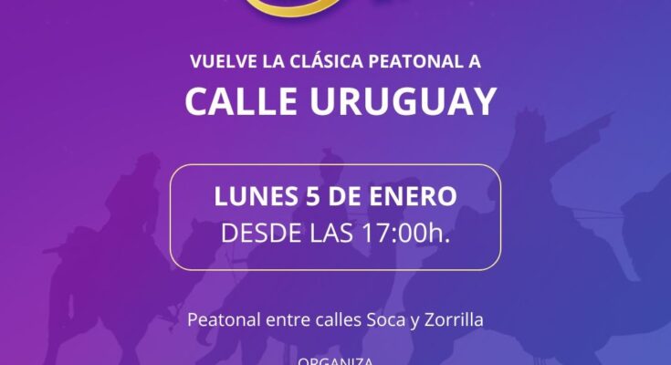 Vuelven los reyes a Calle Uruguay de la mano del Centro Comercial