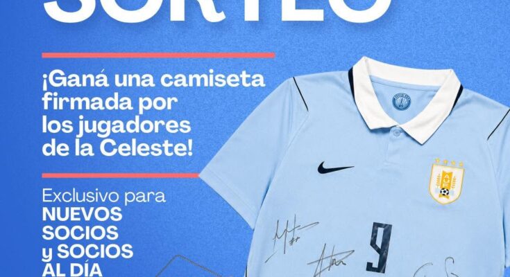 AJUPENSAL sortea una camiseta firmada por los jugadores de la selección uruguaya