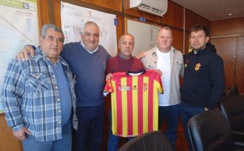 Gladiador Fútbol Club presentó ante el MTOP su proyecto de cancha de fútbol 5 y gimnasio