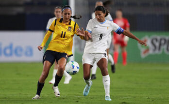 Fútbol femenino: Uruguay debutó en la Copa América con empate 2-2 frente a Ecuador