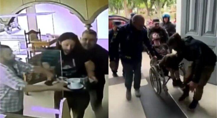 Policías de particular y en silla de ruedas: así fue la detención y traslado de Laurta