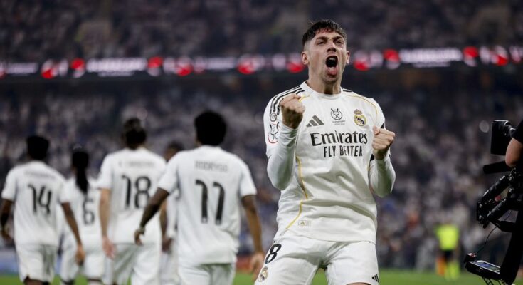 Supercopa de España: Real Madrid ganó el derbi con un golazo y una asistencia de Valverde Supercopa de España: Real Madrid ganó el derbi con un golazo y una asistencia de Valverde