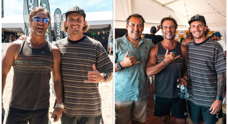 Lacalle Pou estuvo presente en Maldonado, donde presenció las finales de un torneo de surf