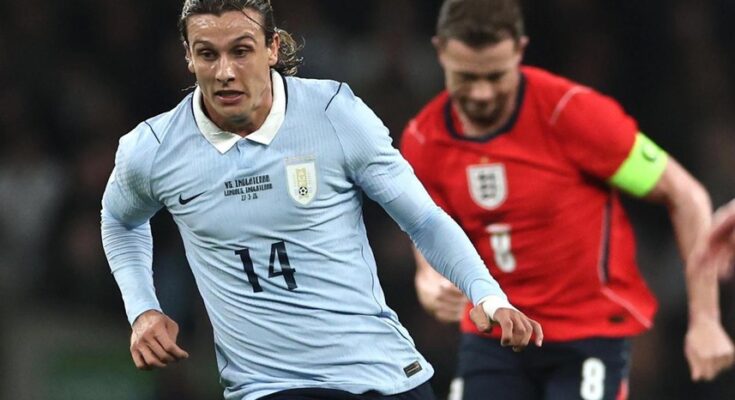 Amistosos: Inglaterra y Uruguay empataron 1-1 en Wembley