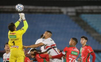 Sudamericana: Boston River, entre lluvia y viento, cayó 1-0 con São Paulo en el Centenario