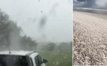 Temporal en el este: fuerte vendaval con granizo azotó este domingo a Maldonado y Rocha