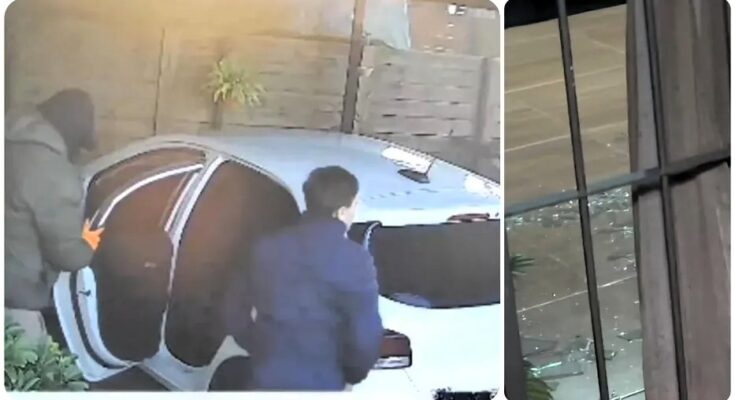 Delincuentes que robaron el BROU chocaron, amenazaron a una familia y se llevaron su auto