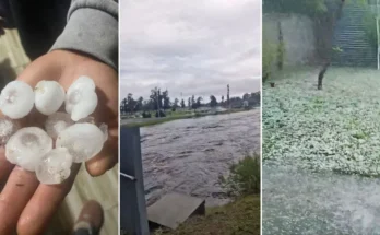 “De varios tamaños”: las imágenes del granizo que cubrió a varias ciudades del país