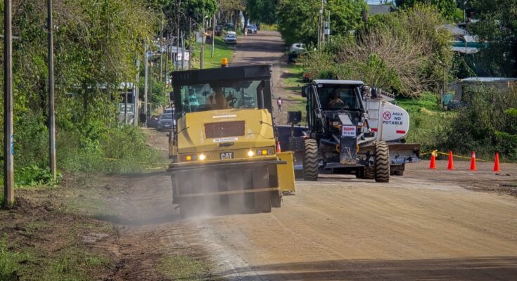 Avanzan las obras de mejora vial en calle Acuña de Figueroa