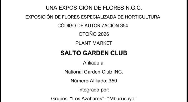 Raíces de Vida: exposición floral y horticultura en Salto Raíces de Vida: exposición floral y horticultura en Salto