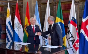 Mercosur y EFTA firmaron tratado de libre comercio