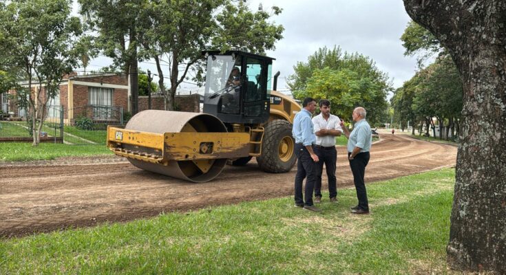 Recuperación vial en barrio Arralde