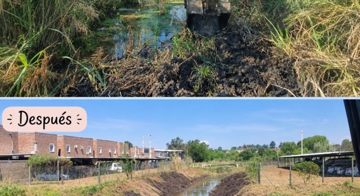 Intendencia avanza con la limpieza y canalización de arroyos y cañadas para mejorar el drenaje Intendencia avanza con la limpieza y canalización de arroyos y cañadas para mejorar el drenaje