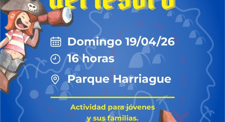 “Búsqueda del Tesoro”: propuesta recreativa para jóvenes y familias en Parque Harriague