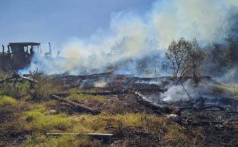 CECOED brindó apoyo ante incendio en Colonia 18 de Julio