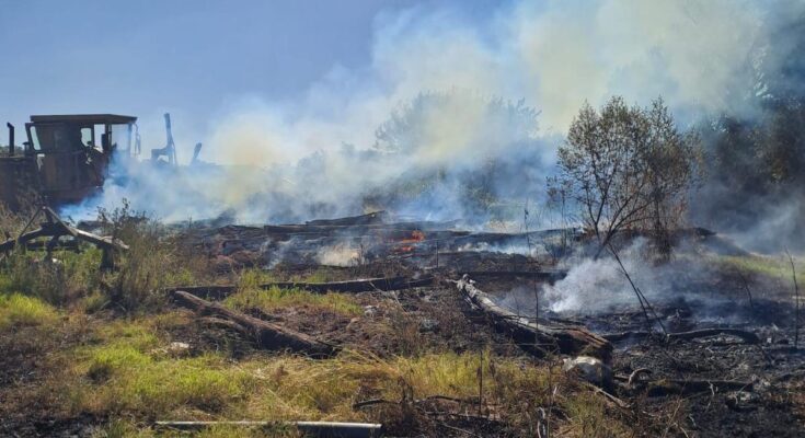 CECOED brindó apoyo ante incendio en Colonia 18 de Julio