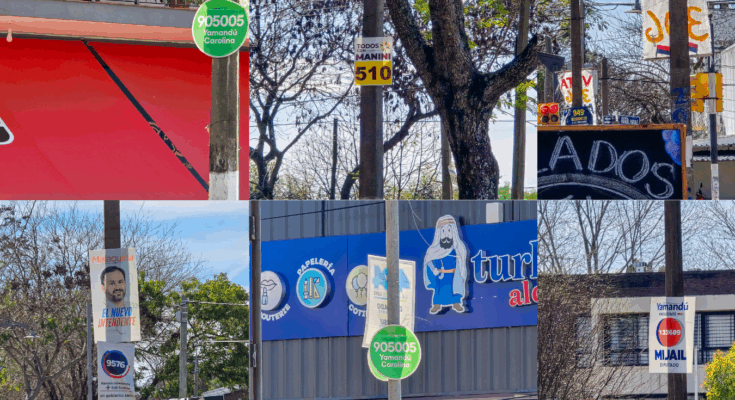 Retiro de cartelería política de la vía pública