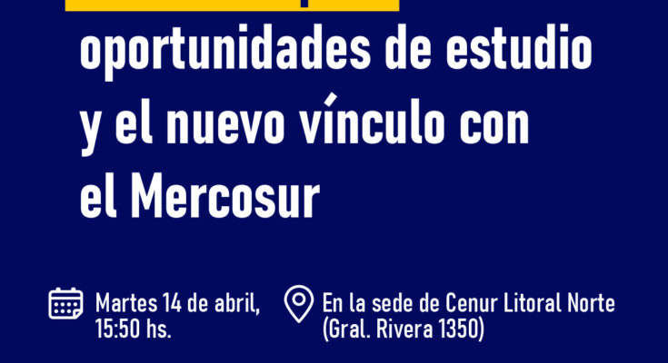 Embajador de la Unión Europea brindará charla abierta en la sede Salto Udelar sobre becas de estudio y vínculo con el Mercosur
