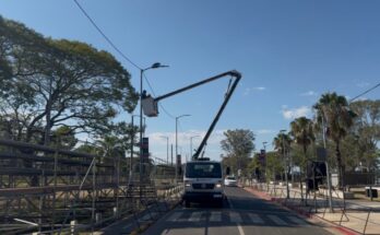 Intensos trabajos en Costanera Norte de cara a los desfiles de las Escuelas de Samba