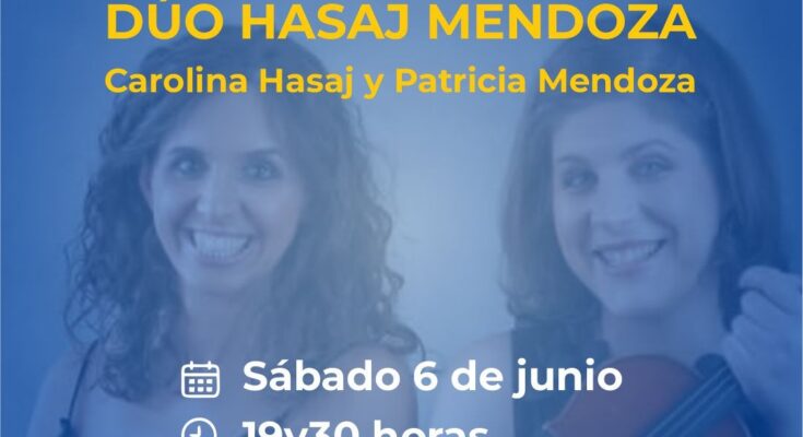 El Conservatorio Departamental de Música invita al concierto del Dúo Hasaj Mendoza en el Teatro Larrañaga