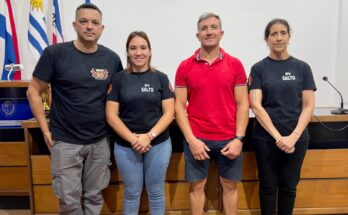 Correcaminata a beneficio de la Unidad 243 de Bomberos Voluntarios de Salto en Costanera Norte