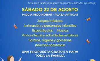 Gobierno de Salto invita a celebrar el Día del Niño este sábado en Plaza Artigas