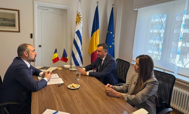 Intendente Carlos Albisu se reunió con el embajador de Rumania en Uruguay