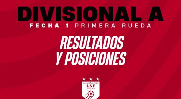 Resultados de la primera fecha de la Primera Rueda de la Divisional Primera A