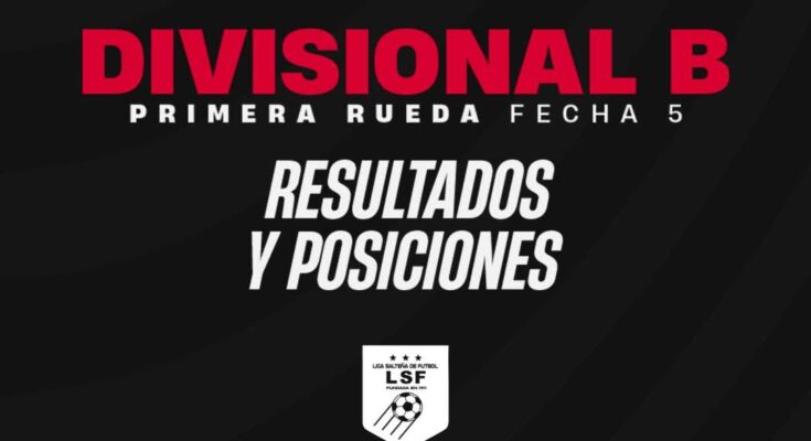 Saladero quedó como único lider de la Divisional Primera B