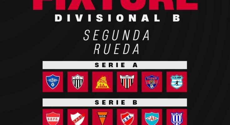 Fixture de la Segunda Rueda de la Divisional Primera B