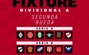 Divisional Primera A: Fixture de la Segunda Rueda